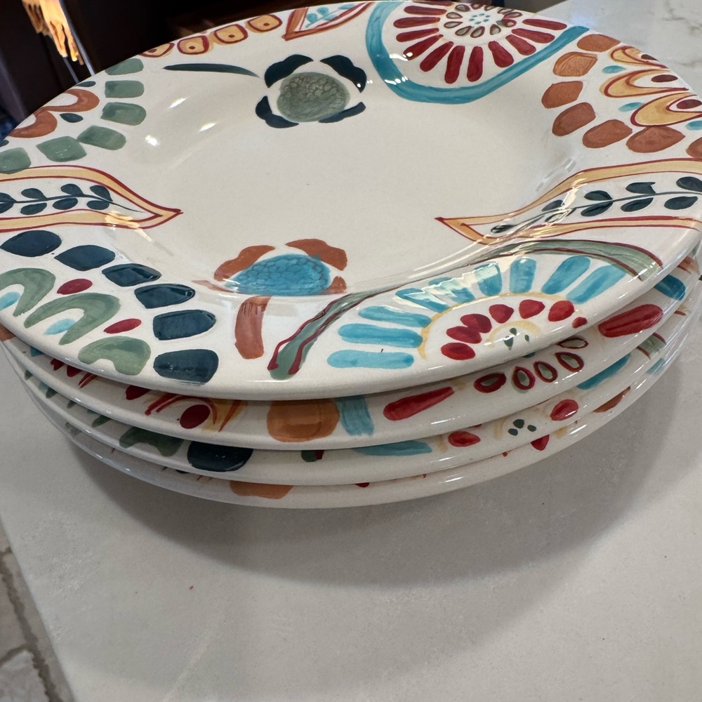 Colorful Patterned Ceramic Plates